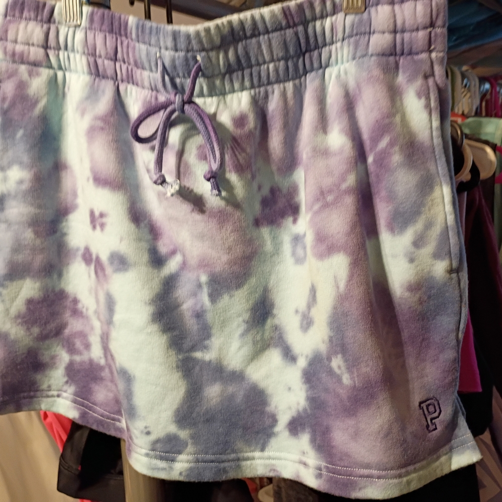 PINK Victoria's Secret Blue and Purple Shorts